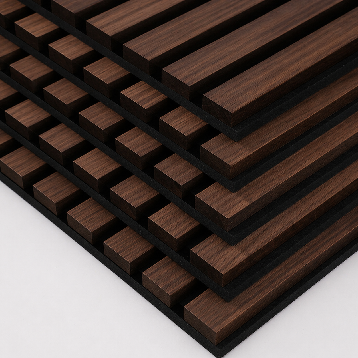 Acoustic Timber Panels - Smoke Oak (600x600mm)