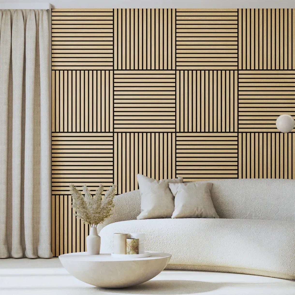 Acoustic Timber Panels - Natural Oak (600x600mm)